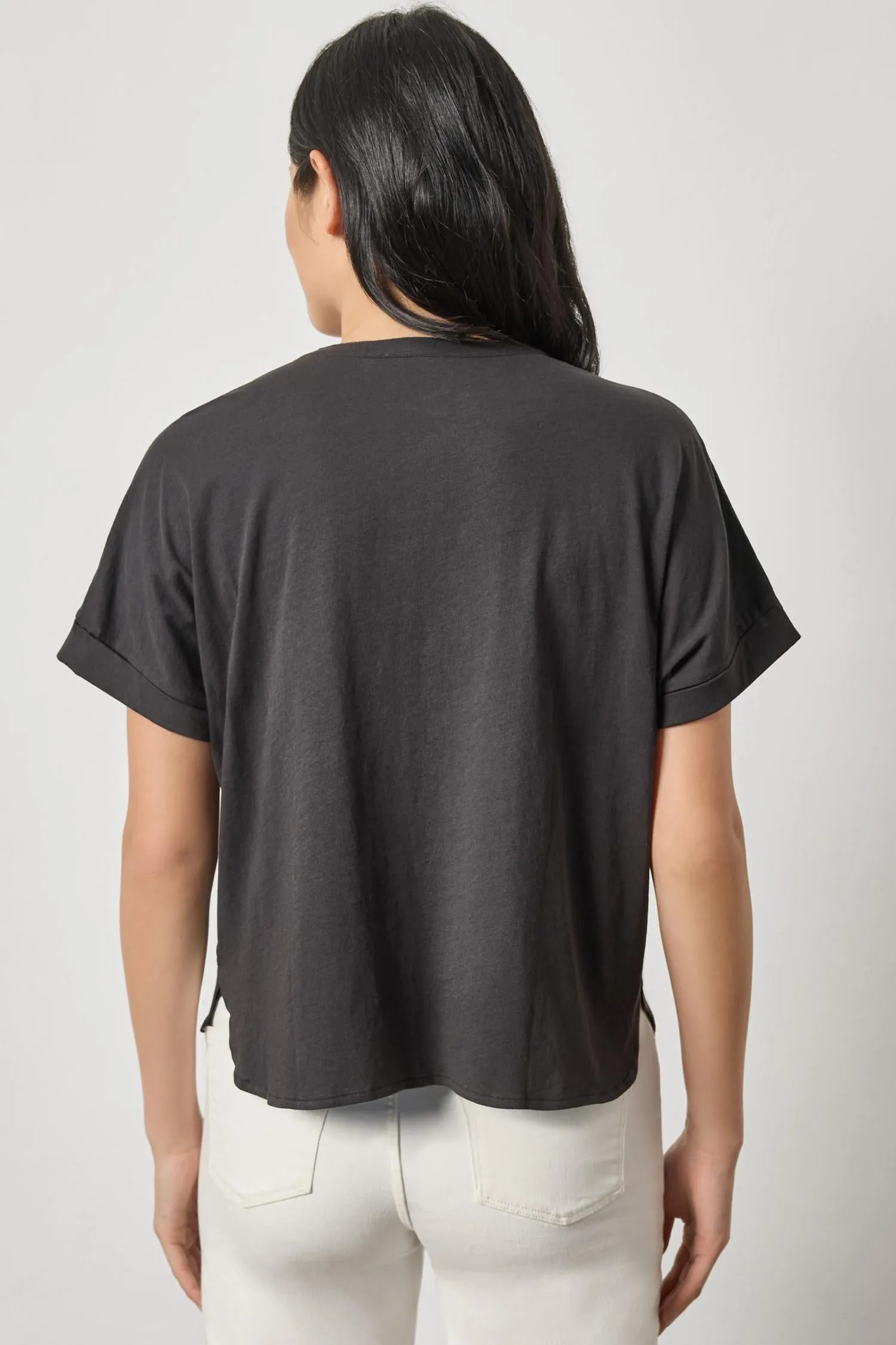 Cuffed Sleeve Dolman Button Down sold by Lilla P product image thumbnail 4