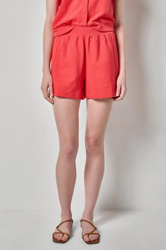 Textured Terry Front Seam Short made by Lilla P