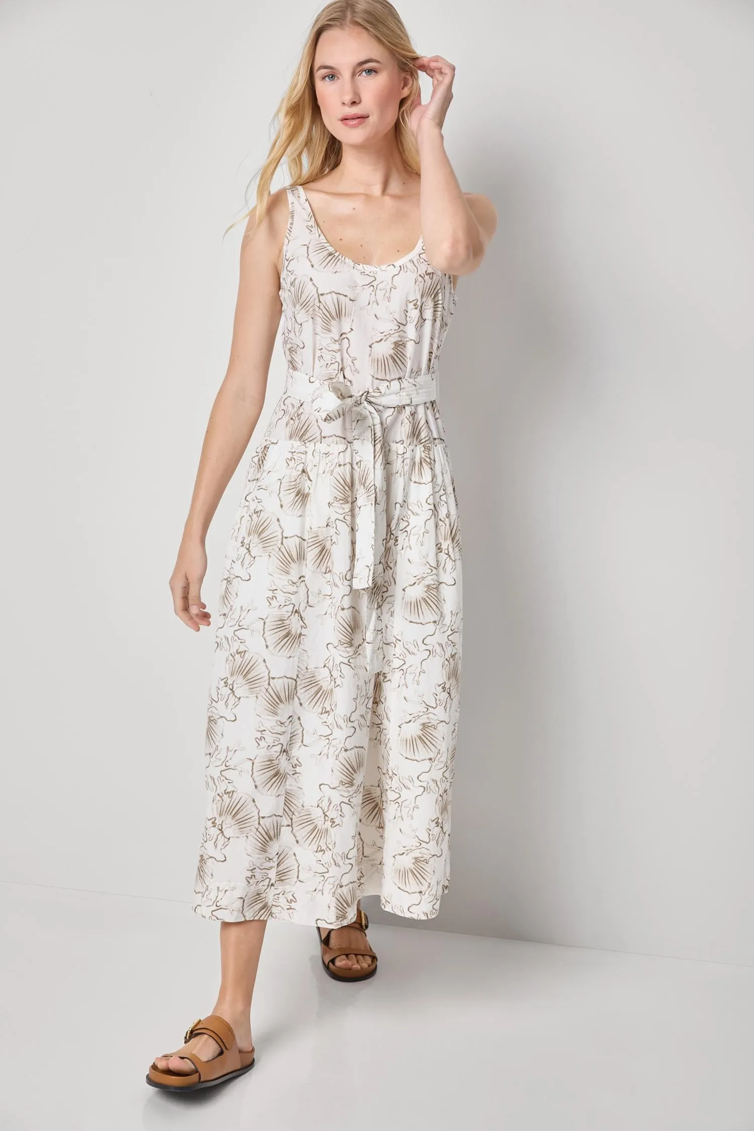 Poplin Maxi Yoke Dress sold by Lilla P product image thumbnail 3