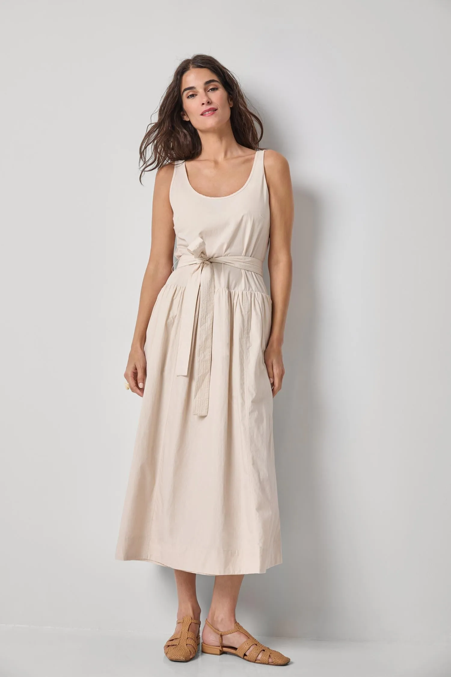 Poplin Maxi Yoke Dress sold by Lilla P product image thumbnail 5