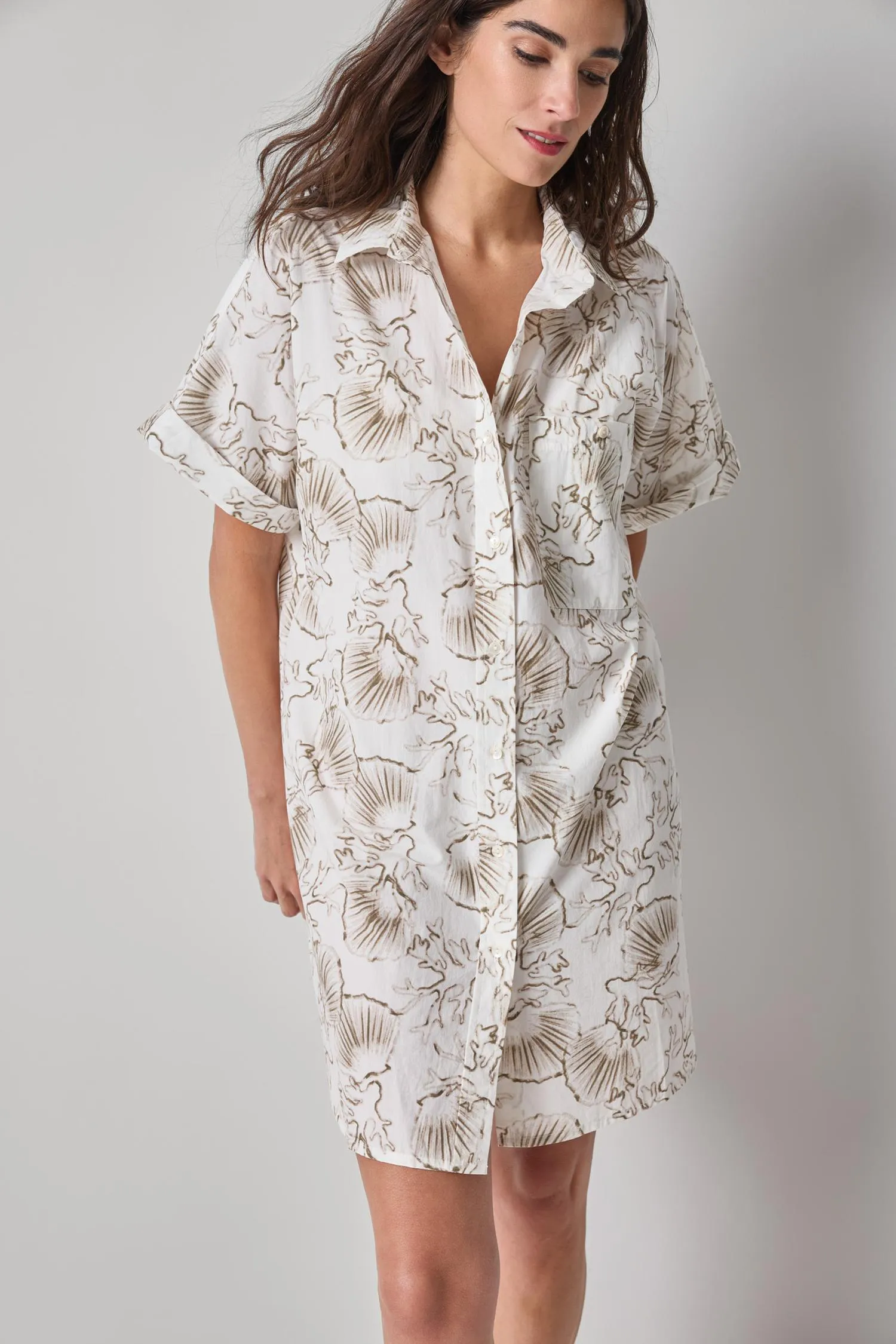 Poplin Dolman Shirt Dress sold by Lilla P product image thumbnail 5