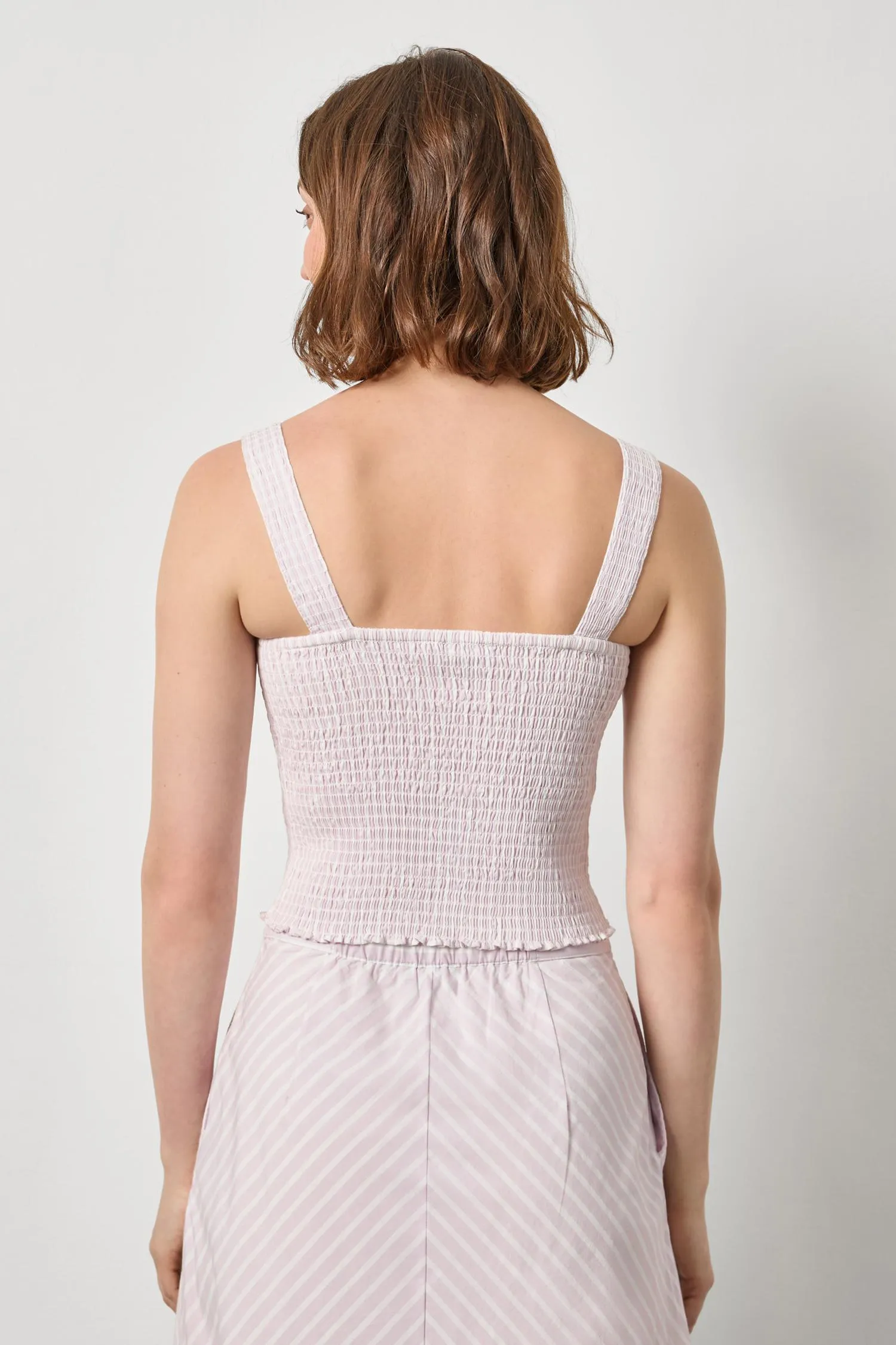 Striped Smocked Tank sold by Lilla P product image thumbnail 5