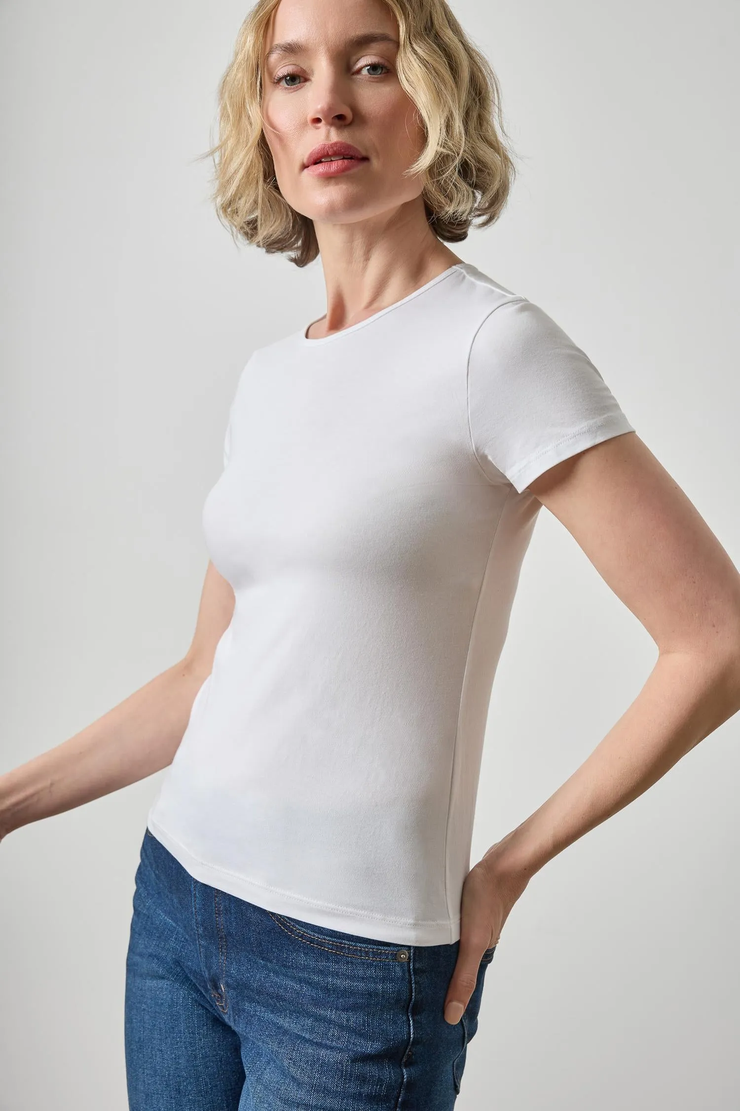 Cuffed Sleeve Boatneck sold by Lilla P