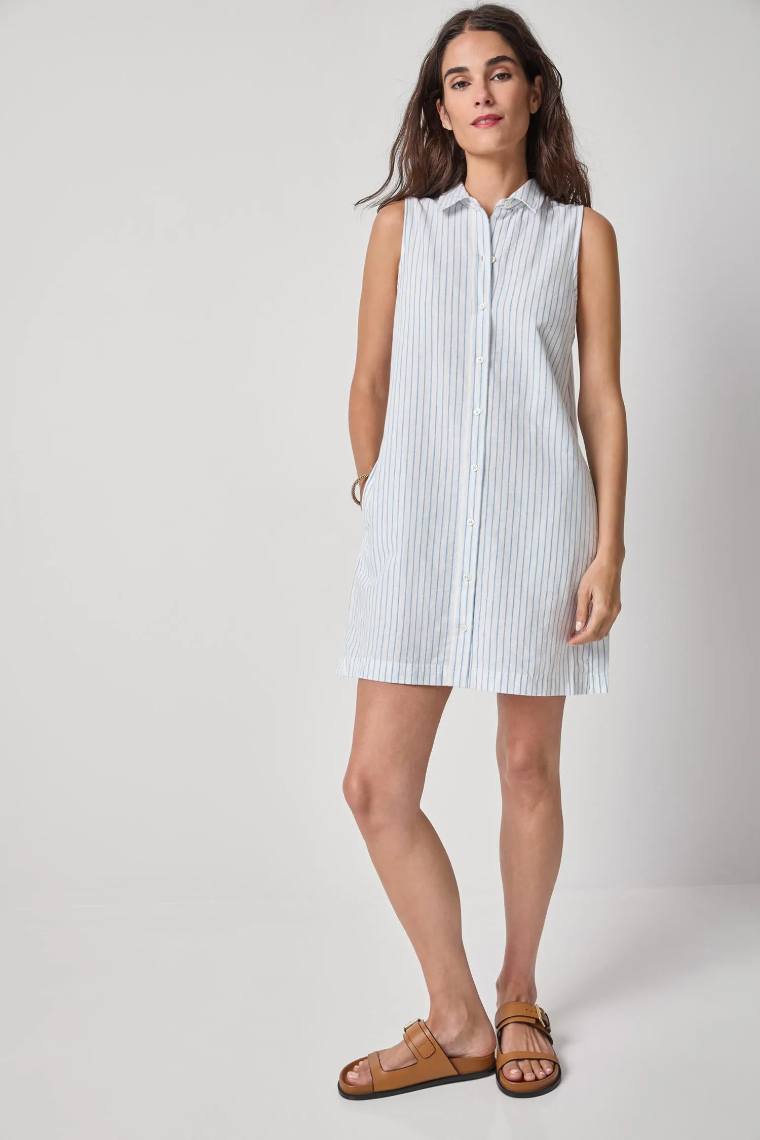 Striped Button Down Dress sold by Lilla P product image thumbnail 3
