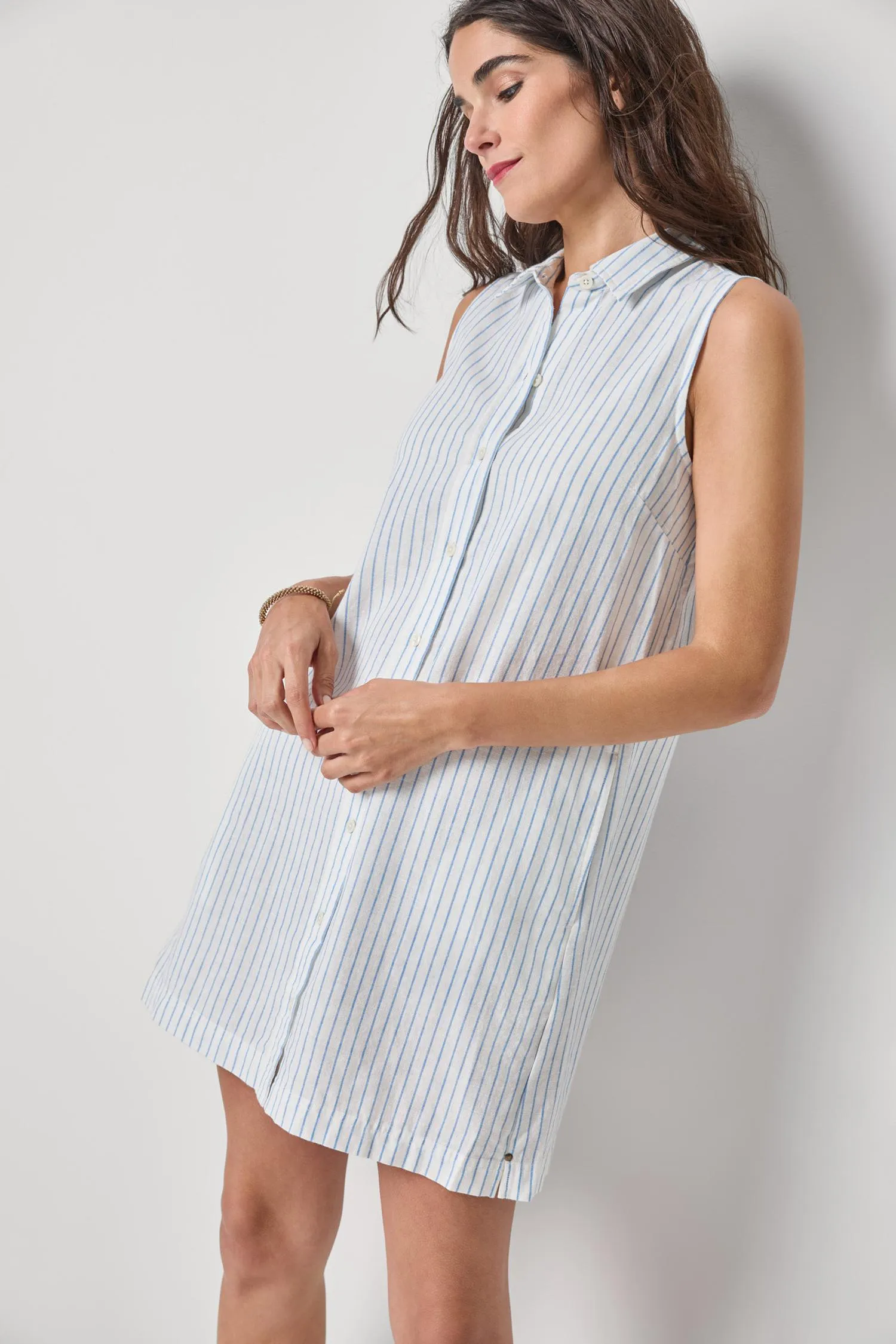 Striped Button Down Dress sold by Lilla P product image thumbnail 5
