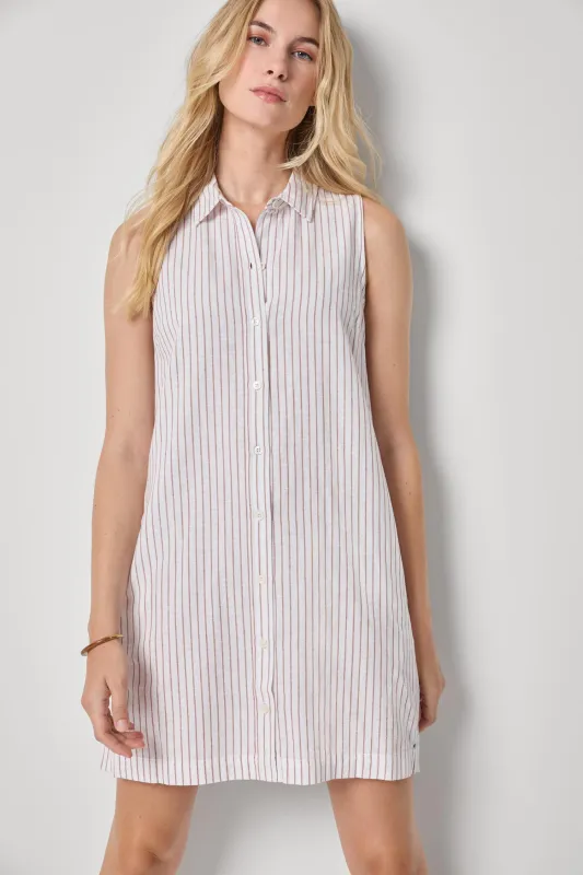 Striped Button Down Dress made by Lilla P
