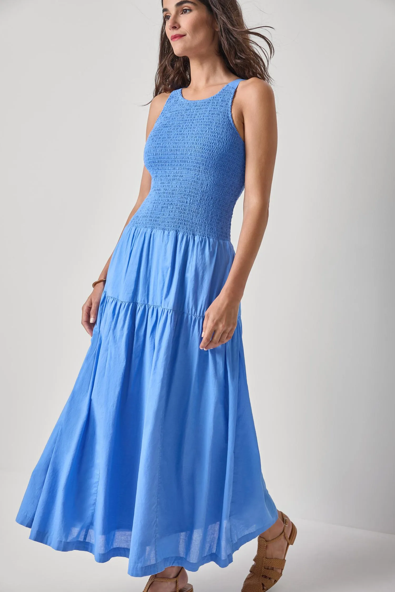 Smocked Bodice Maxi Dress sold by Lilla P product image thumbnail 3
