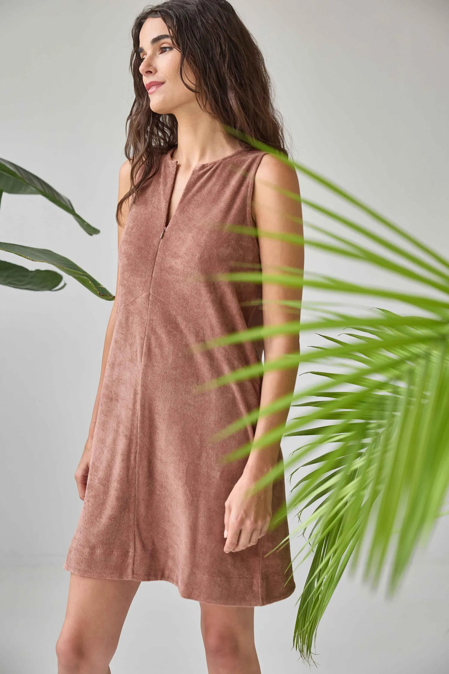 Terry Zip Dress sold by Lilla P product image thumbnail 4