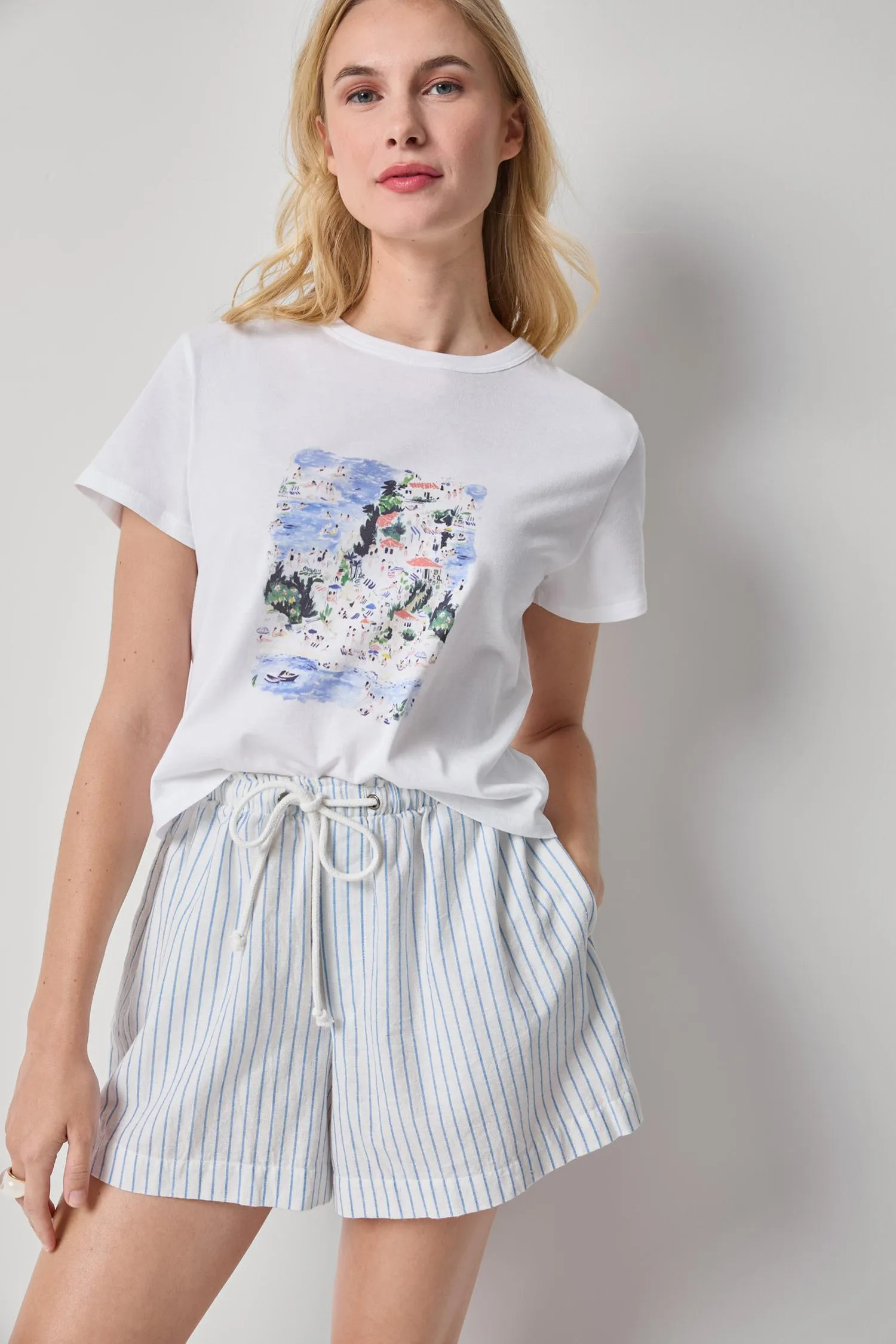 Coastal Print Tee sold by Lilla P product image thumbnail 3