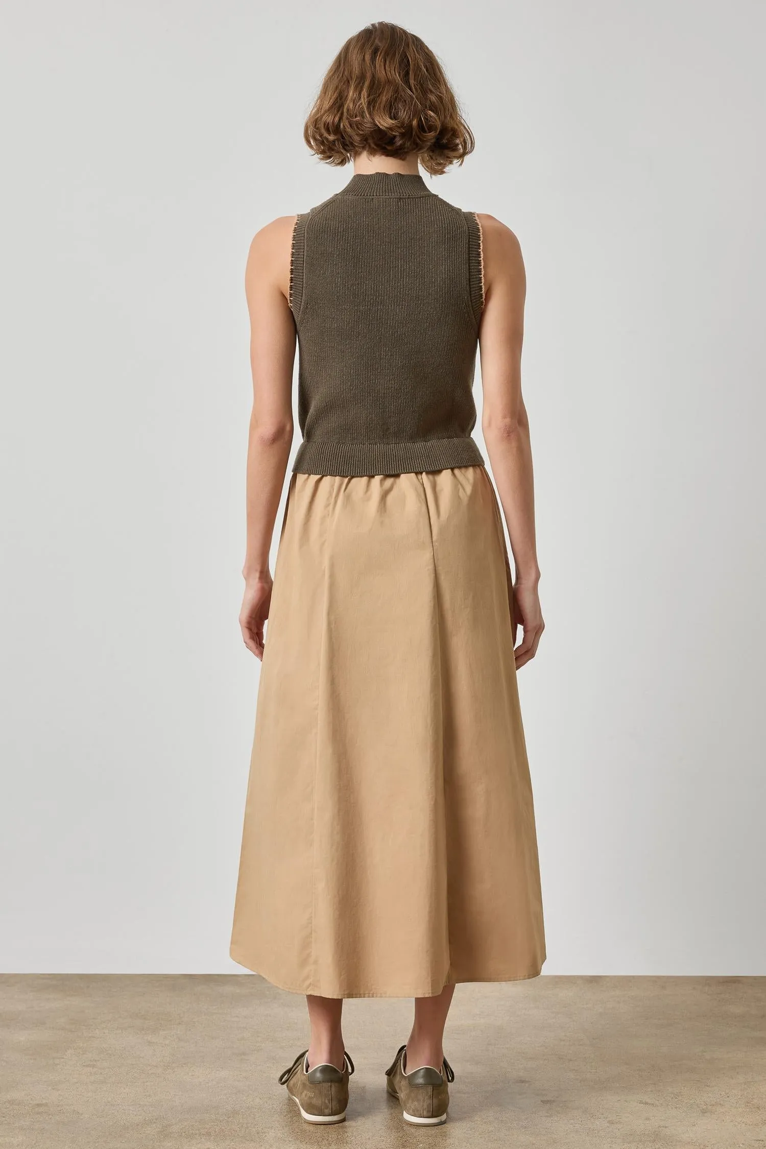 Mixed Media Mock Neck Dress sold by Lilla P product image thumbnail 4