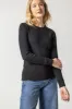 Long Sleeve Raw Edge Crew sold by Lilla P
