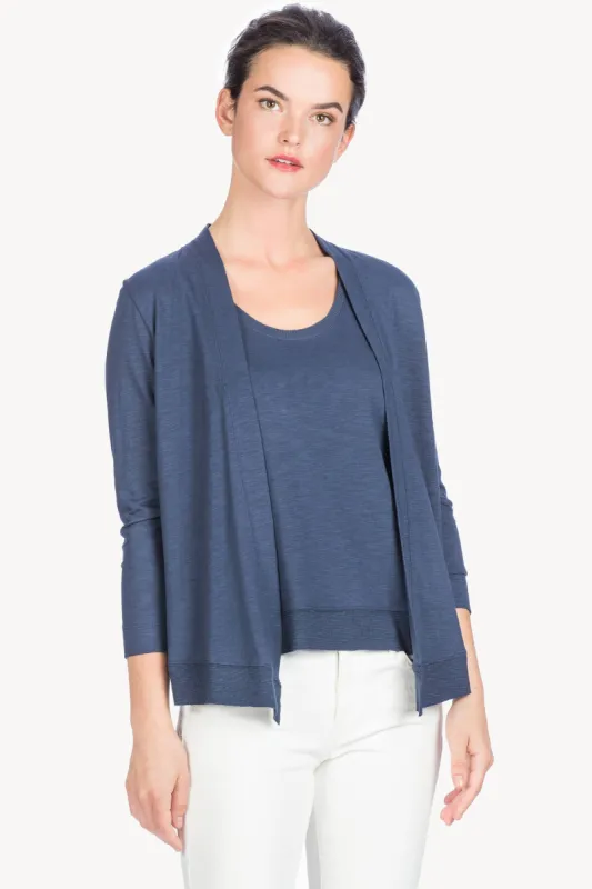 3/4 Sleeve Open Cardigan made by Lilla P