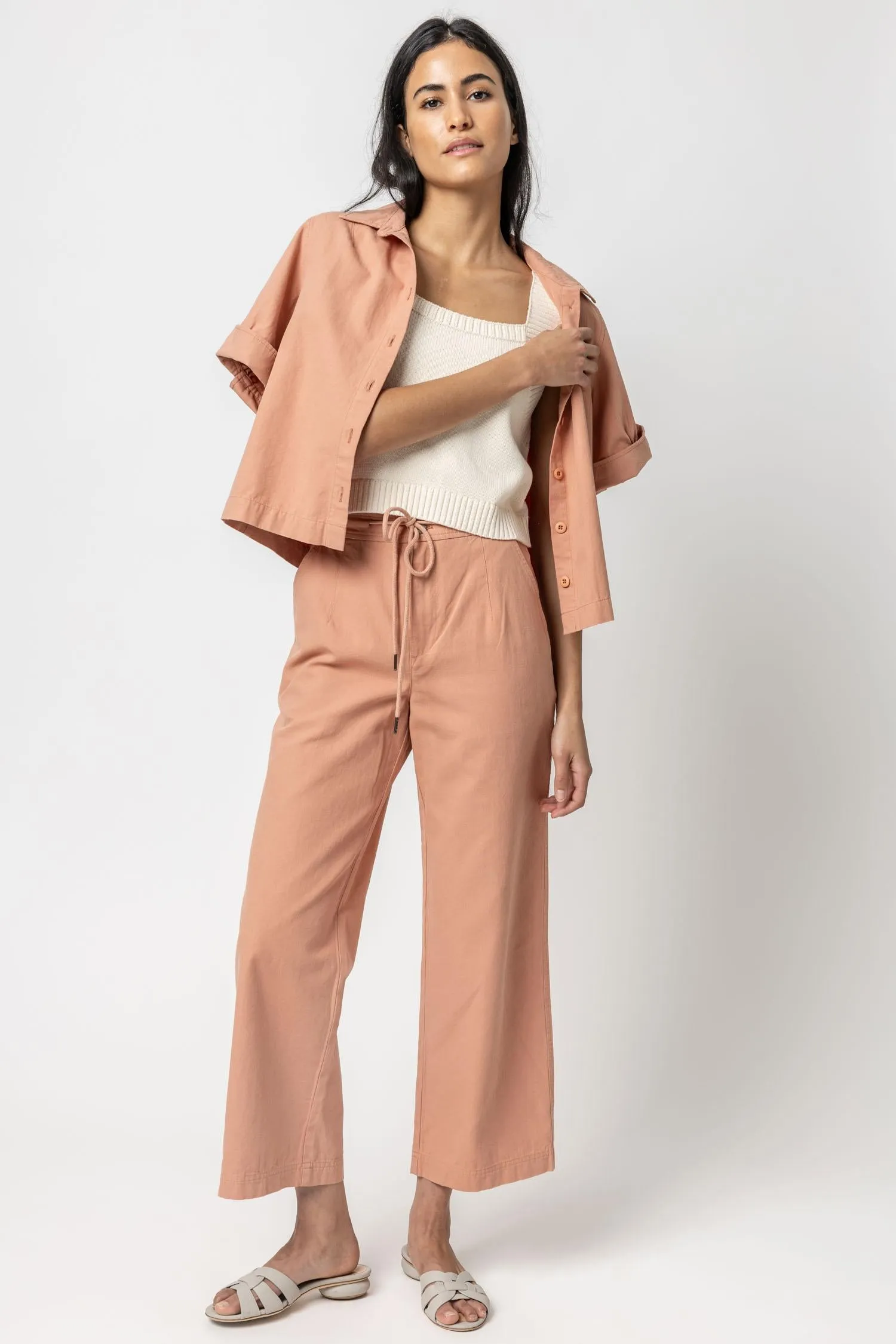Canvas Drawstring Pant sold by Lilla P product image thumbnail 5