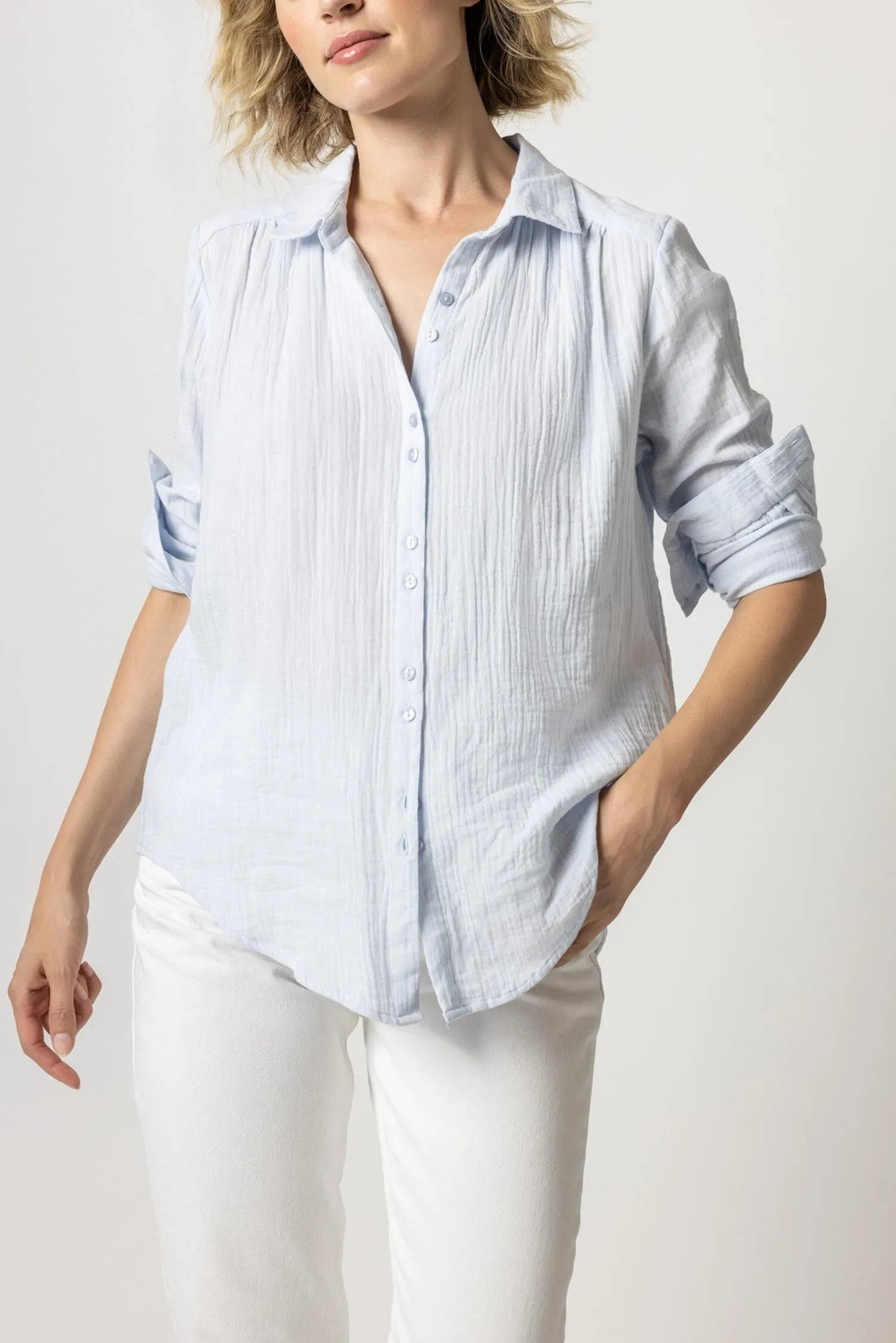 Long Sleeve Button Down sold by Lilla P product image thumbnail 4