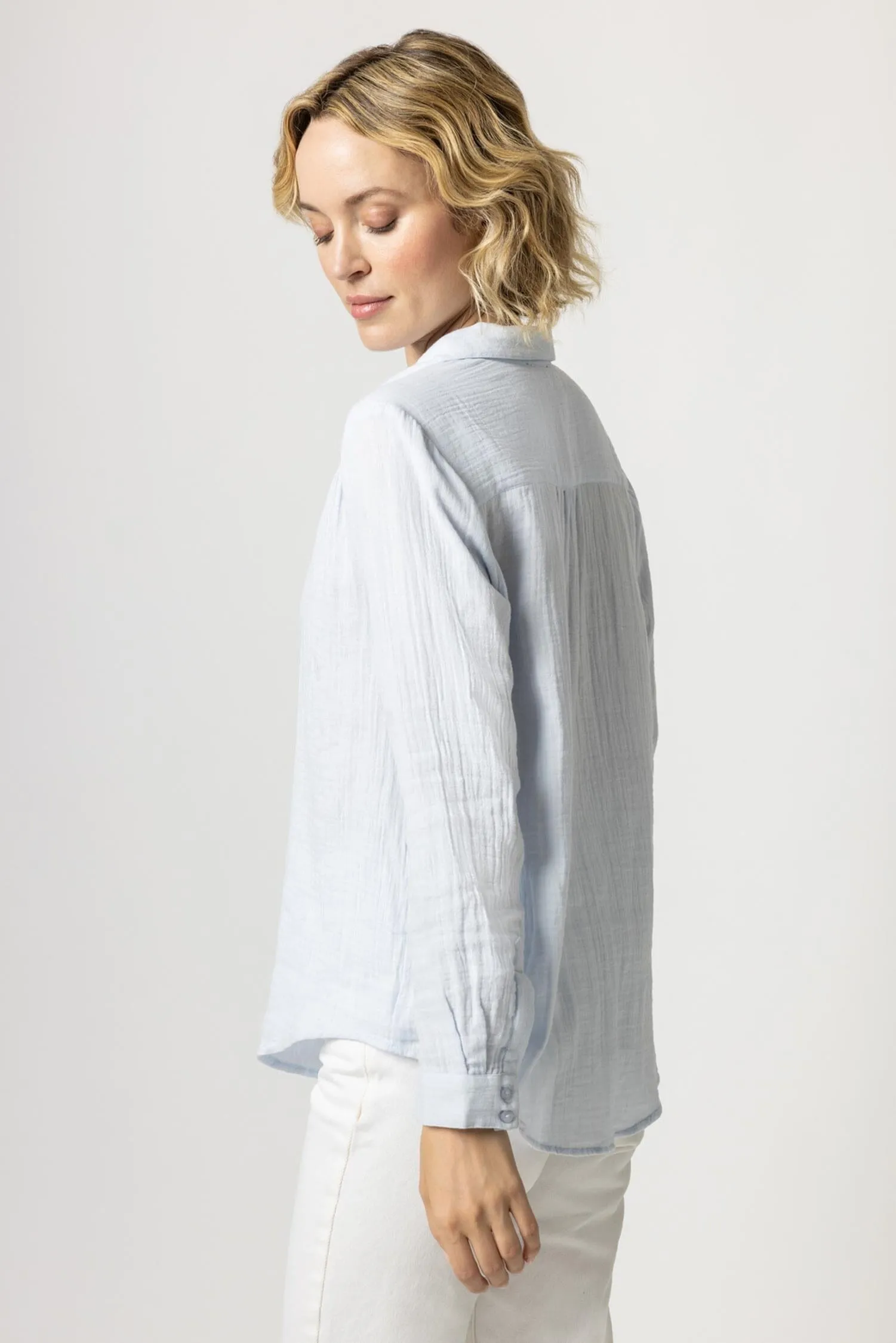 Long Sleeve Button Down sold by Lilla P product image thumbnail 5