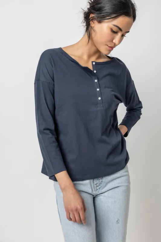 Relaxed Henley sold by Lilla P
