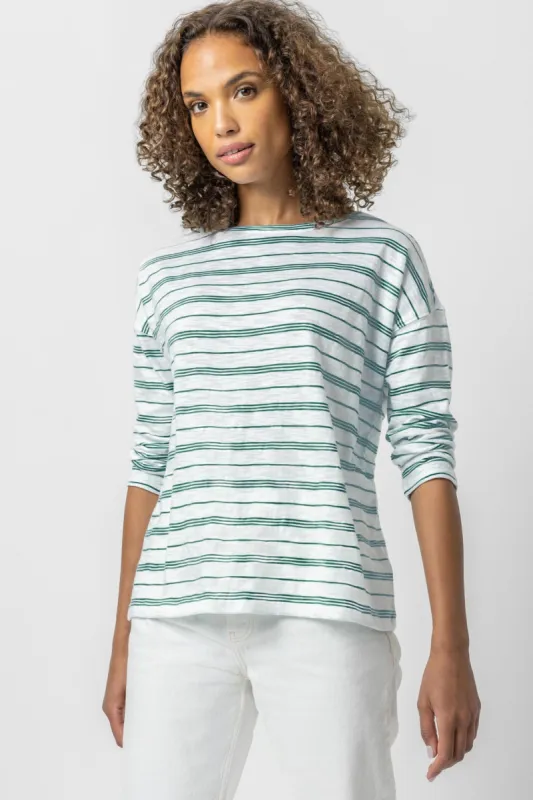3/4 Sleeve Boatneck sold by Lilla P