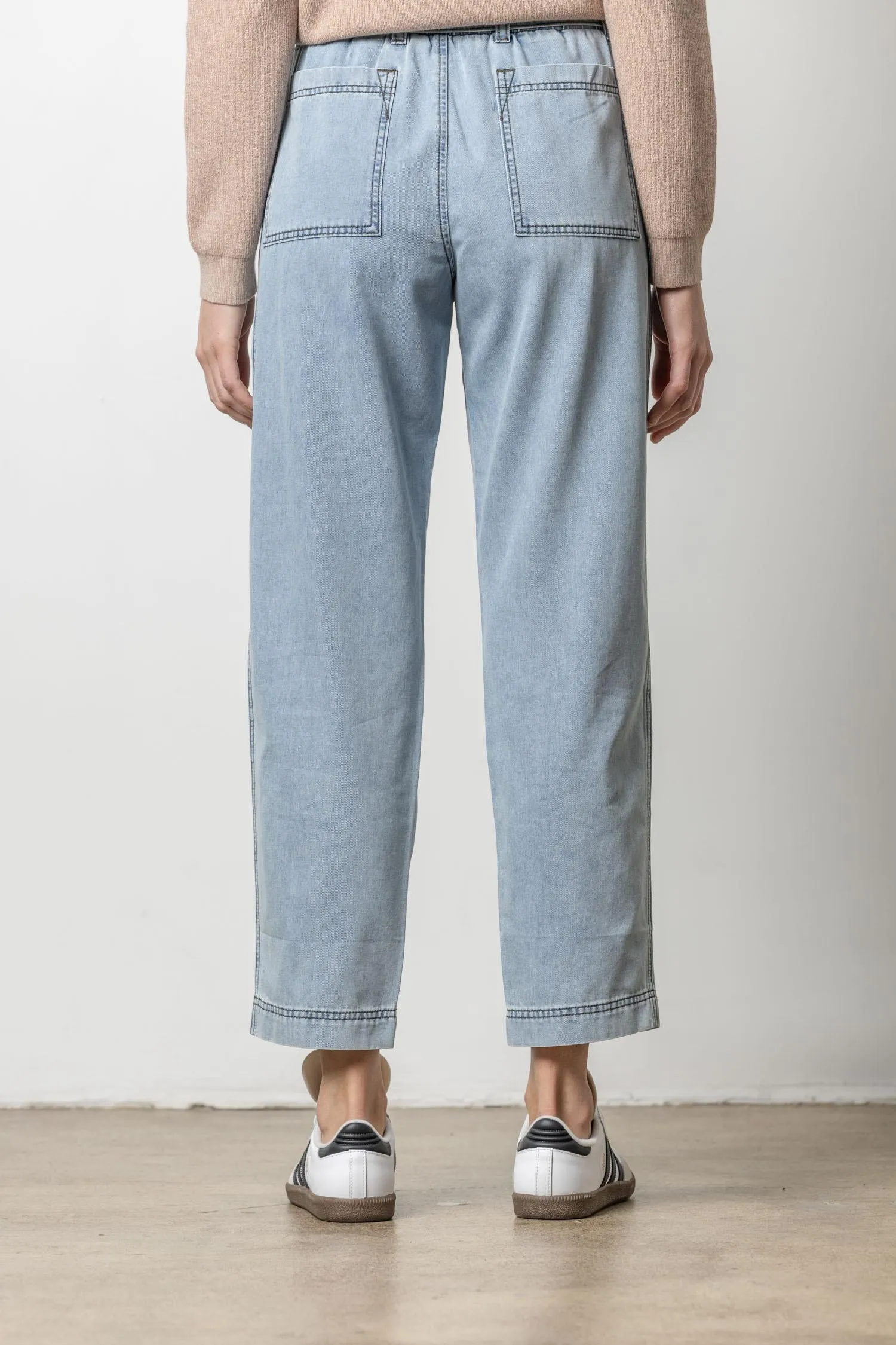 Denim Belted Pant sold by Lilla P product image thumbnail 3