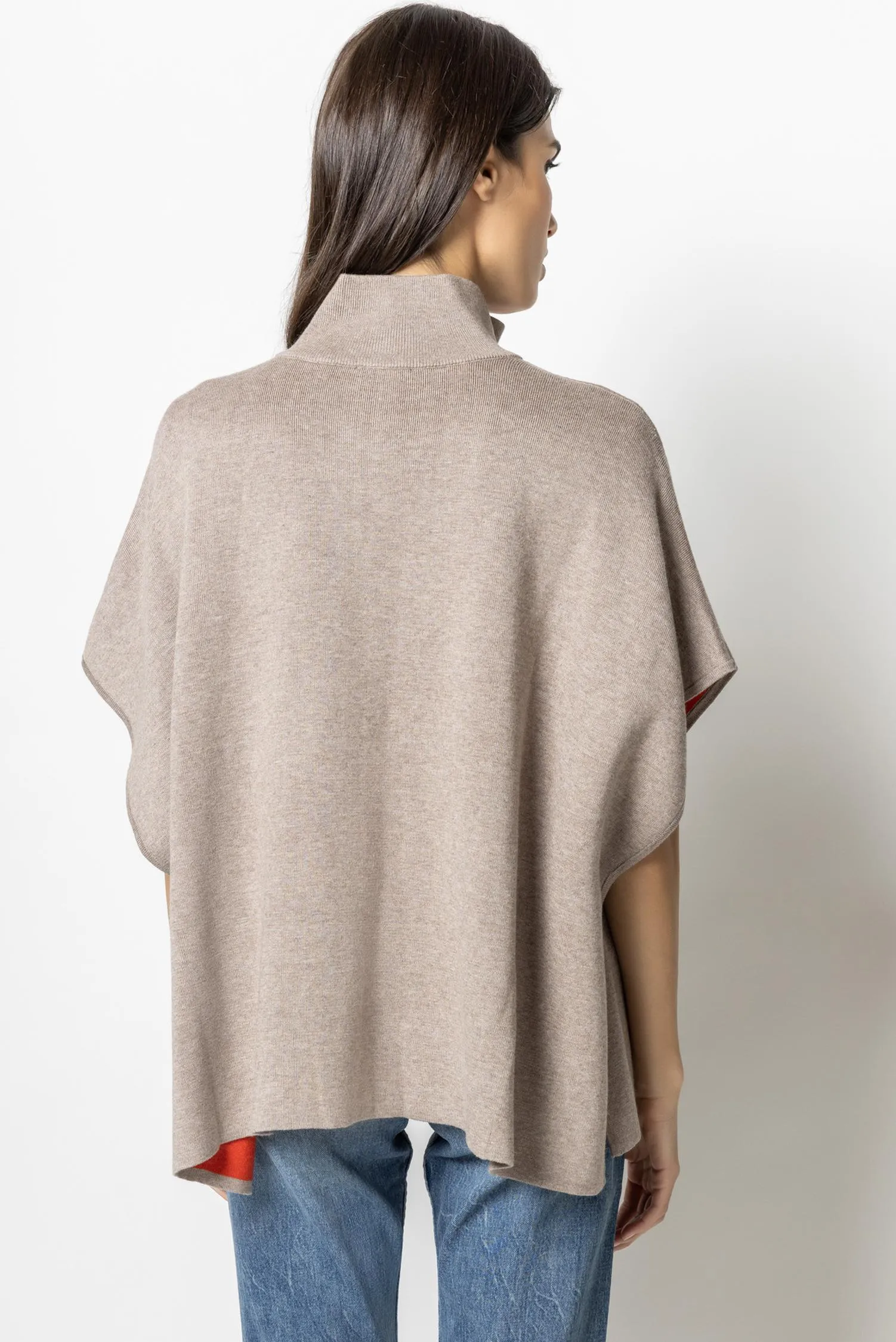 Zip Up Poncho Sweater sold by Lilla P product image thumbnail 5