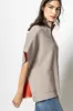 Zip Up Poncho Sweater sold by Lilla P
