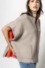 Zip Up Poncho Sweater sold by Lilla P