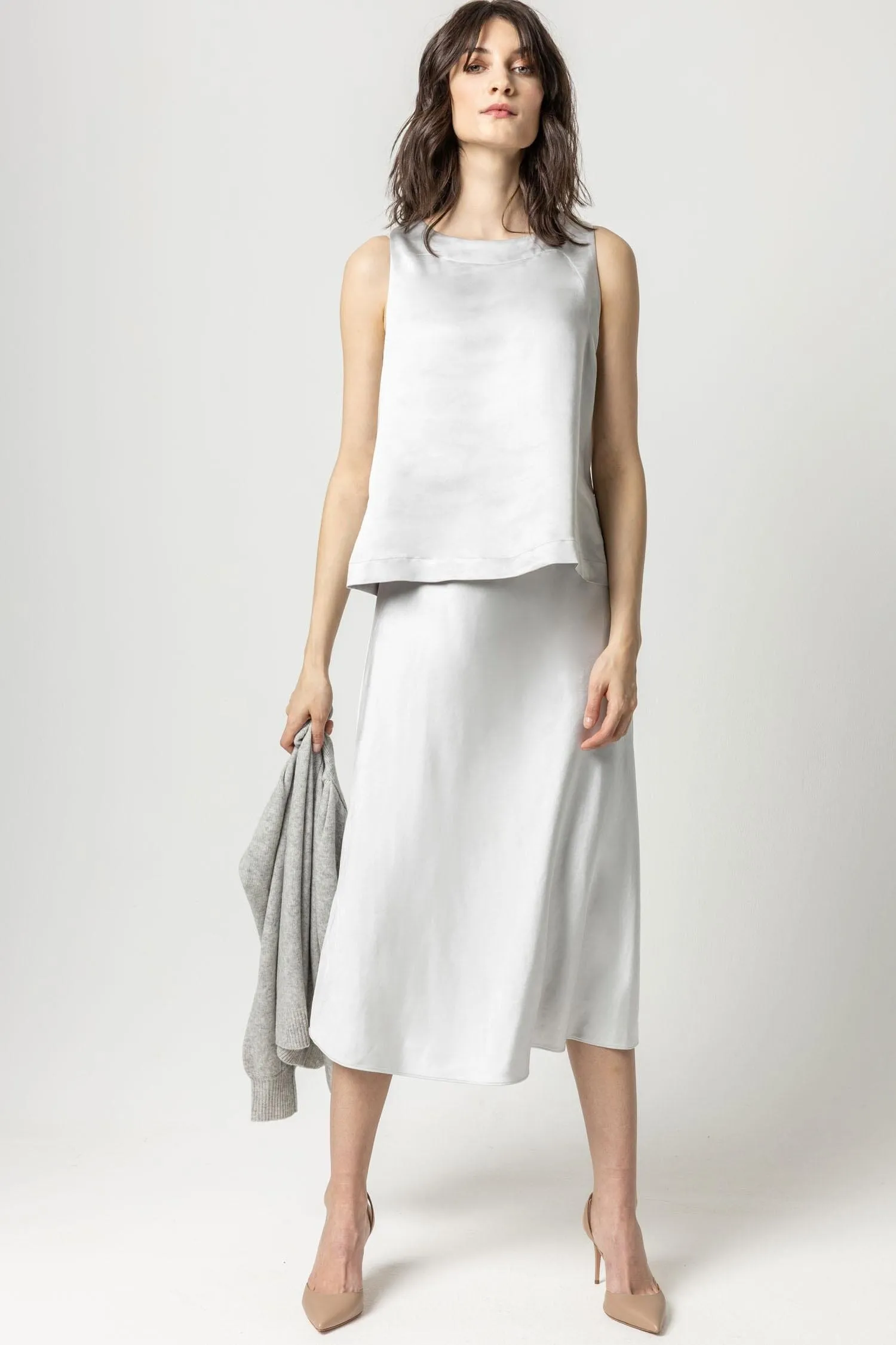 Sleeveless Satin Top sold by Lilla P product image thumbnail 4