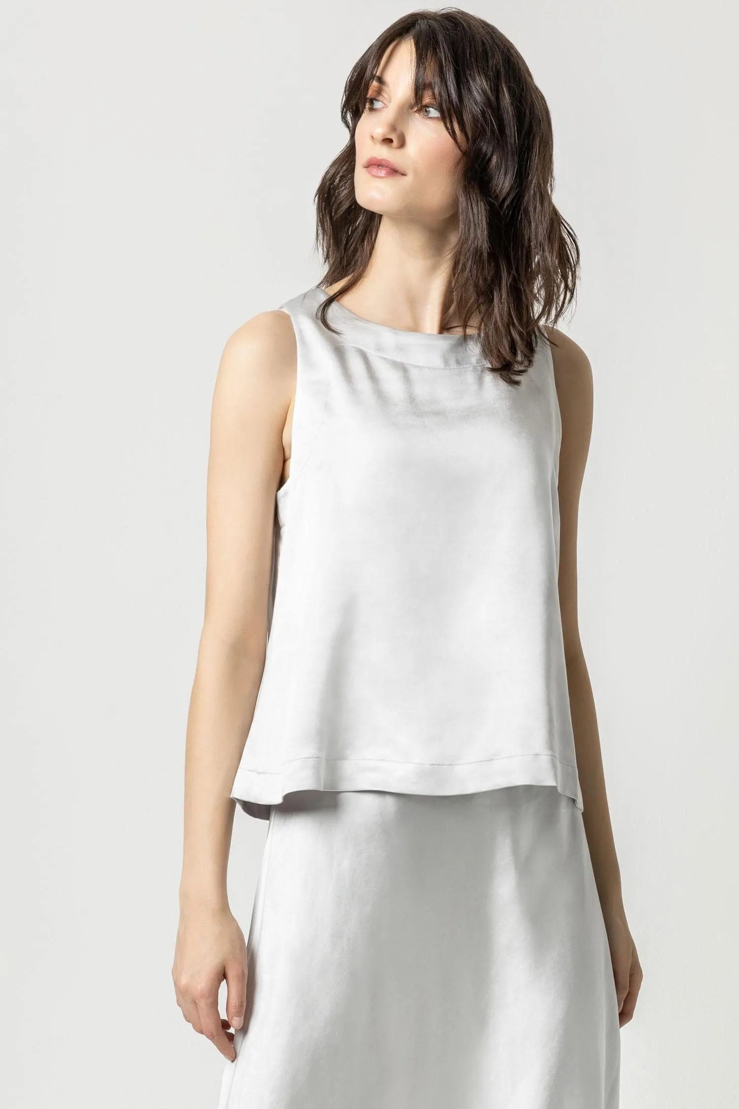 Sleeveless Satin Top sold by Lilla P product image thumbnail 3