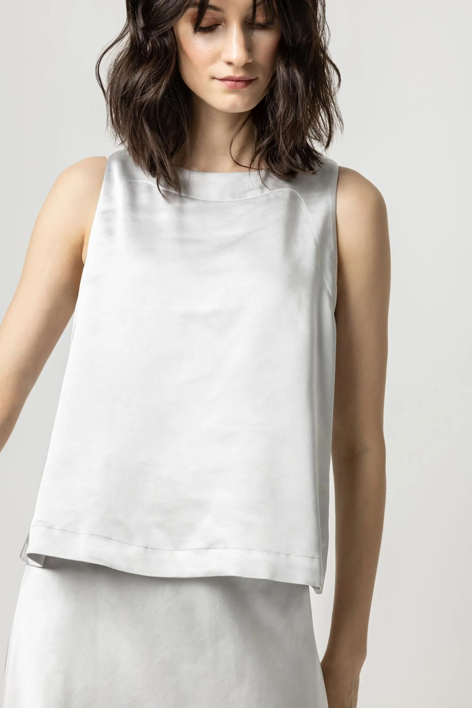 Sleeveless Satin Top sold by Lilla P product image thumbnail 2