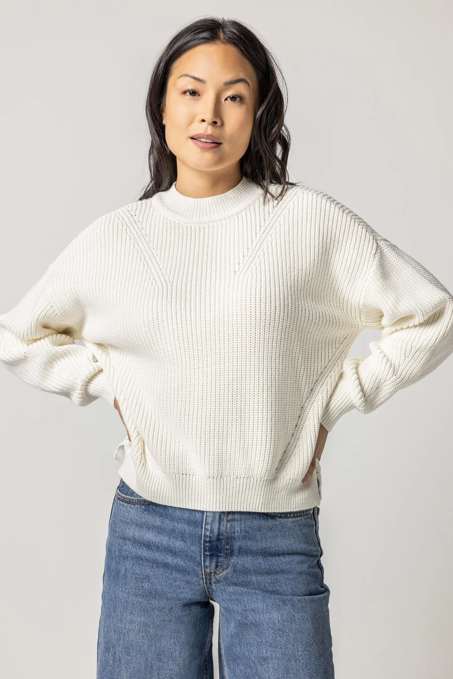 Oversized Rib Pullover Sweater sold by Lilla P