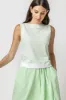Striped Rib Trim Tank sold by Lilla P