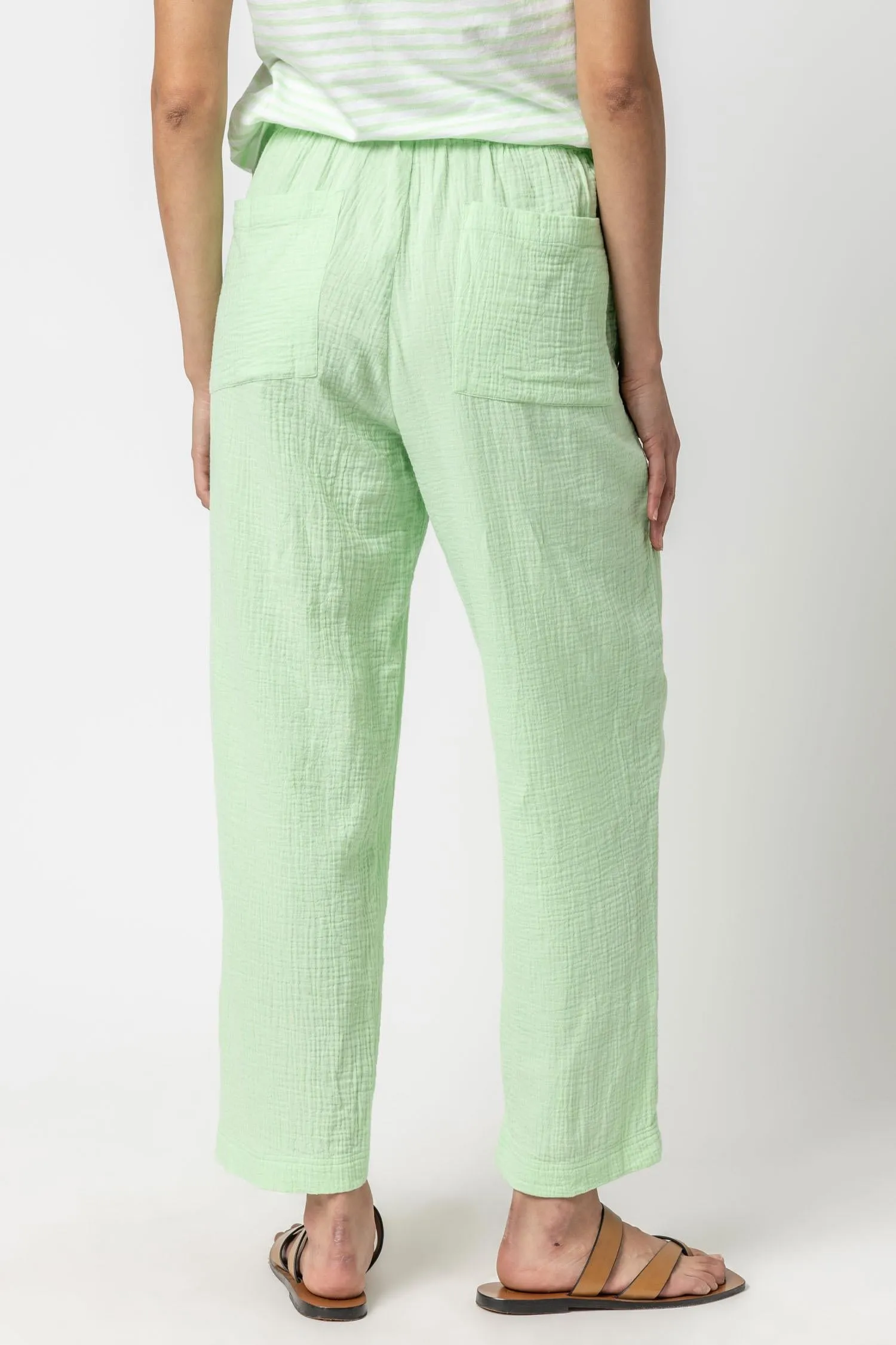 Straight Leg Gauze Pant sold by Lilla P product image thumbnail 5