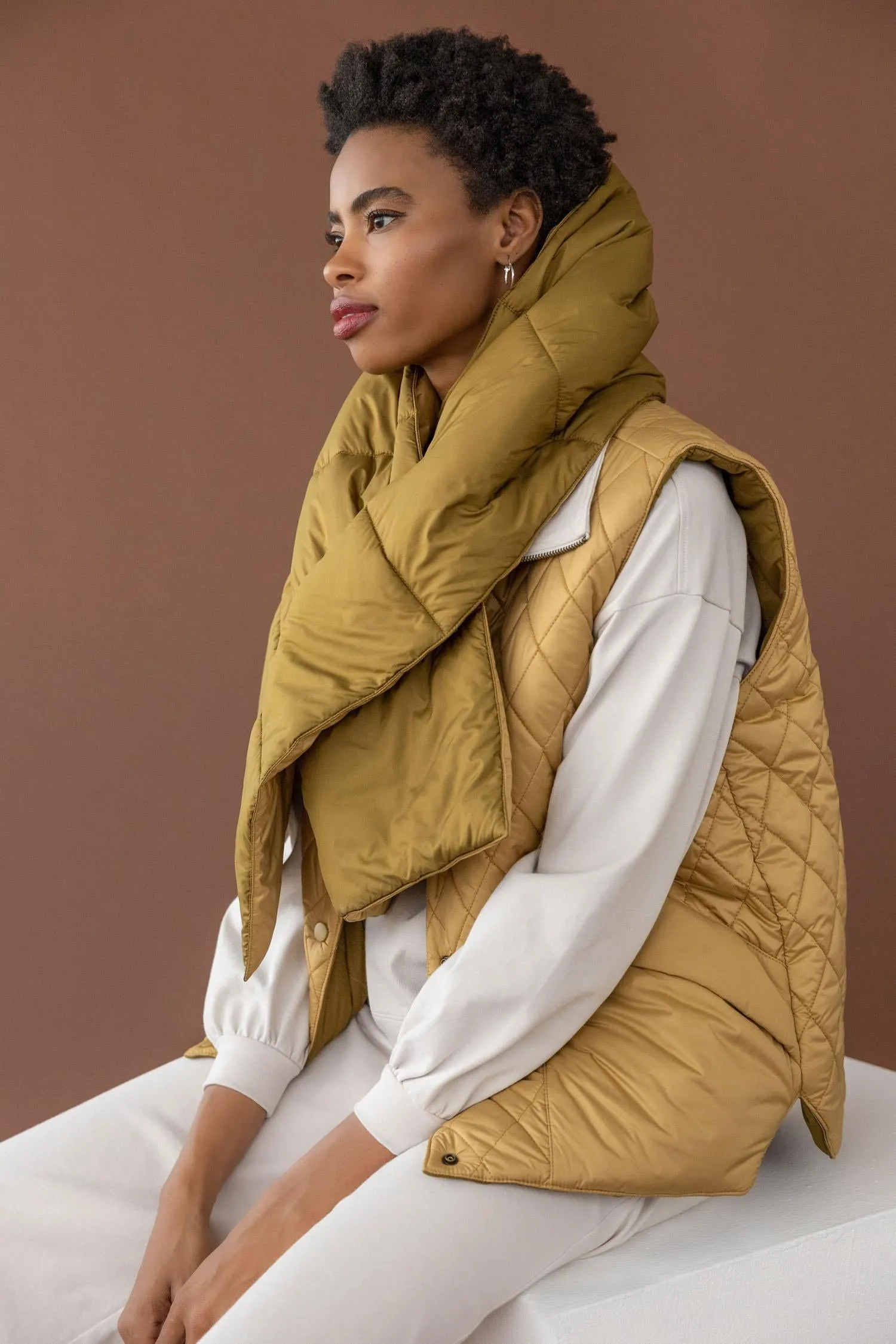 Reversible Puffer Scarf sold by Lilla P product image thumbnail 4