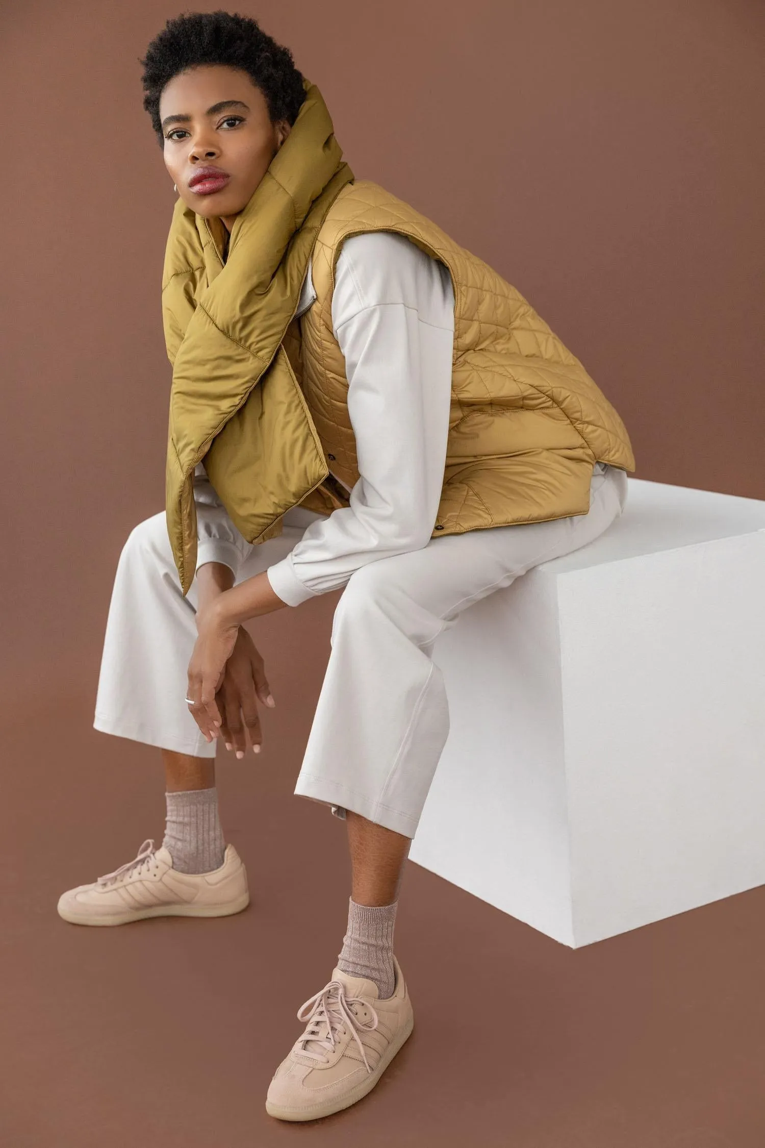 Reversible Puffer Scarf sold by Lilla P product image thumbnail 5