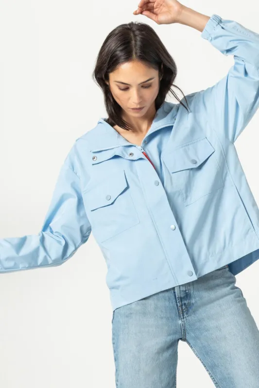 Drop Shoulder Hooded Jacket sold by Lilla P