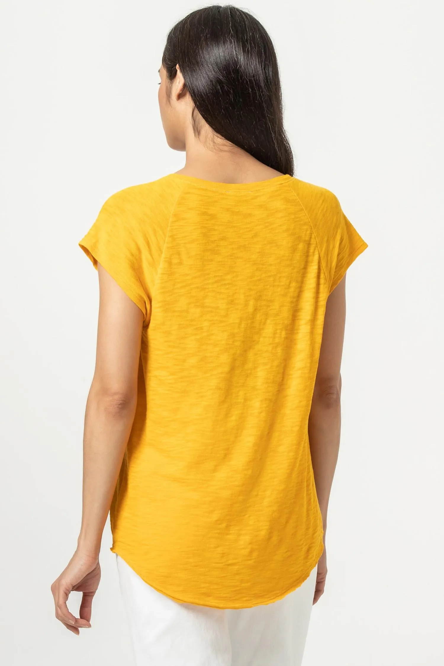 Short Sleeve Raglan V-Neck sold by Lilla P product image thumbnail 2