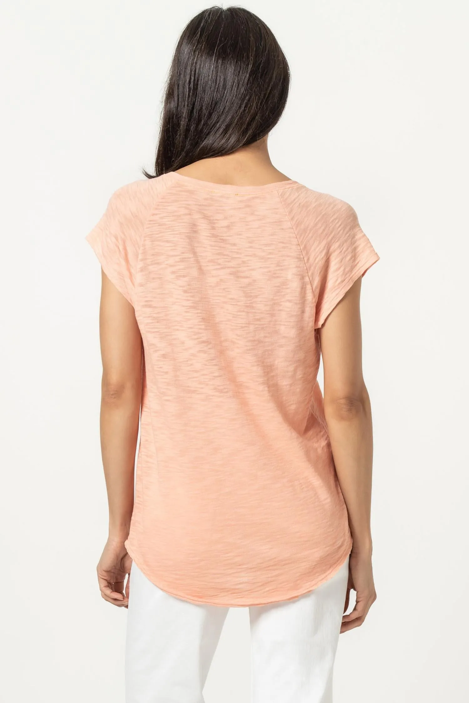 Short Sleeve Raglan V-Neck sold by Lilla P product image thumbnail 4