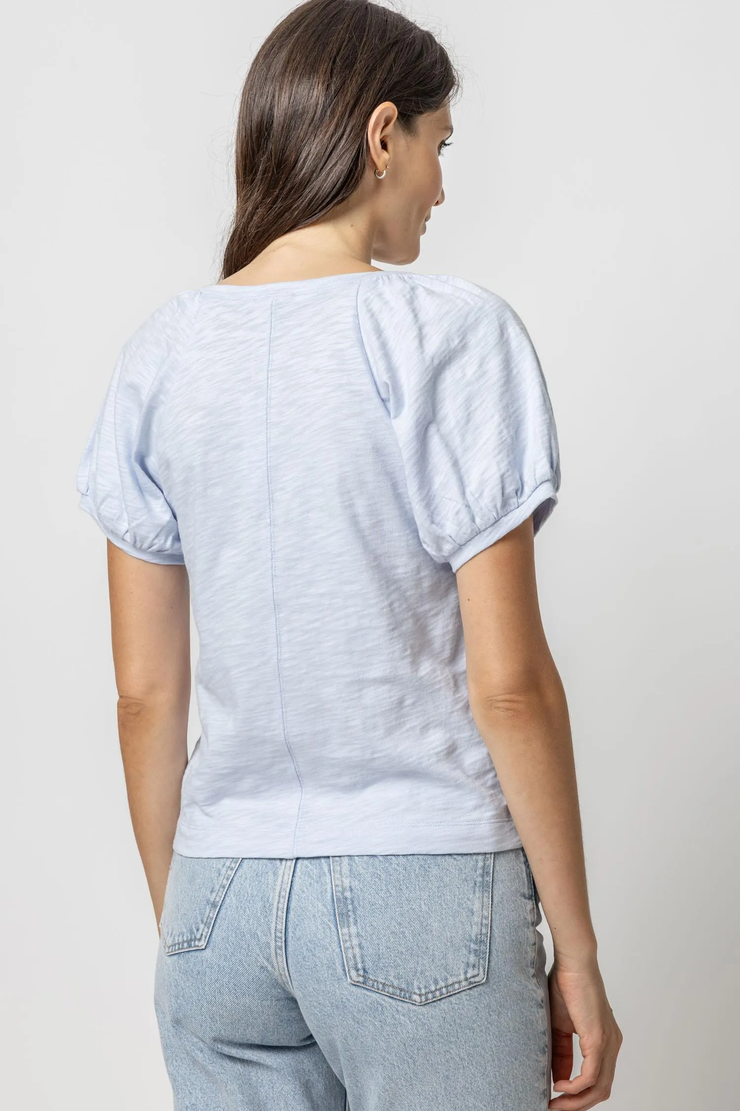 Shirred Sleeve Raglan Tee sold by Lilla P product image thumbnail 2