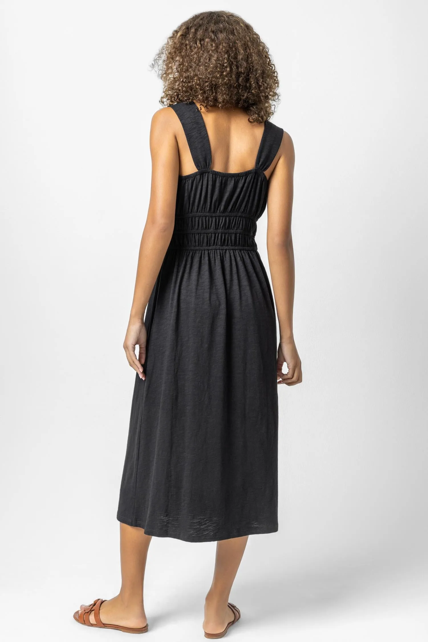 Ruched Midi Dress sold by Lilla P product image thumbnail 4