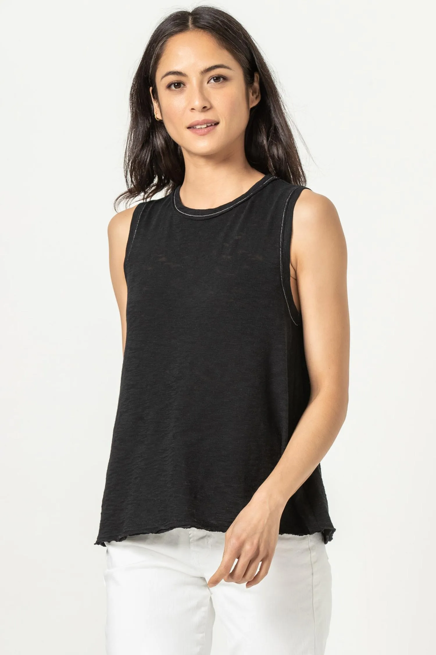 A-Line Crewneck Tank sold by Lilla P product image thumbnail 4