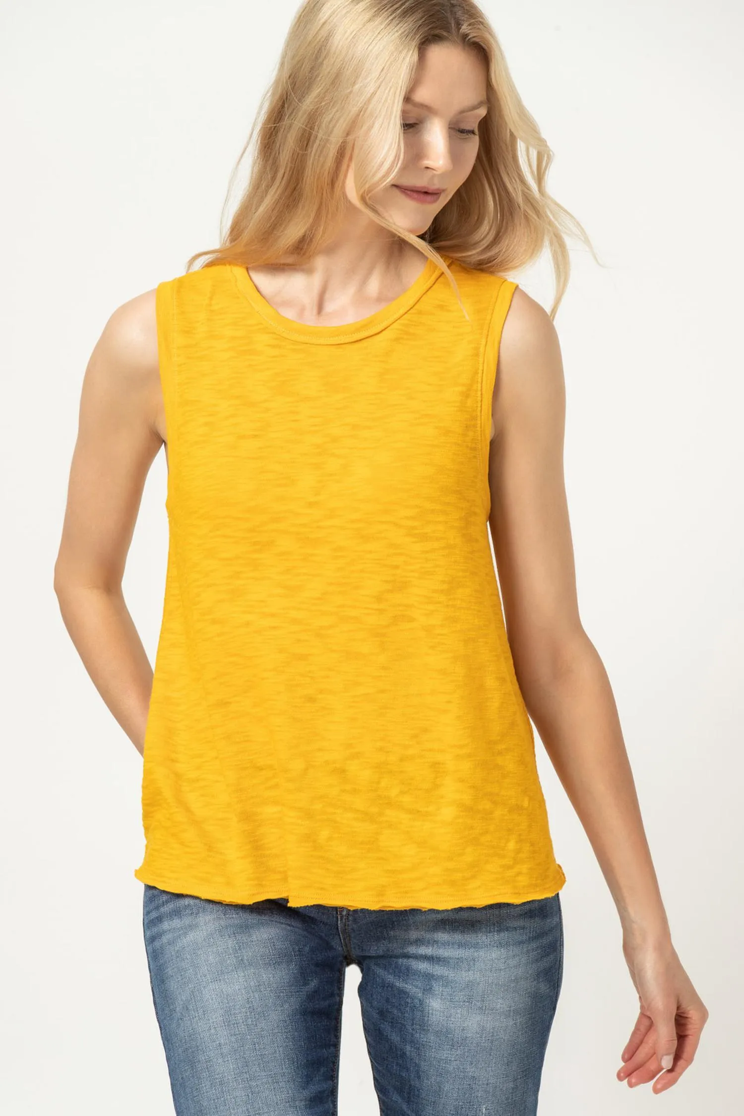 A-Line Crewneck Tank sold by Lilla P