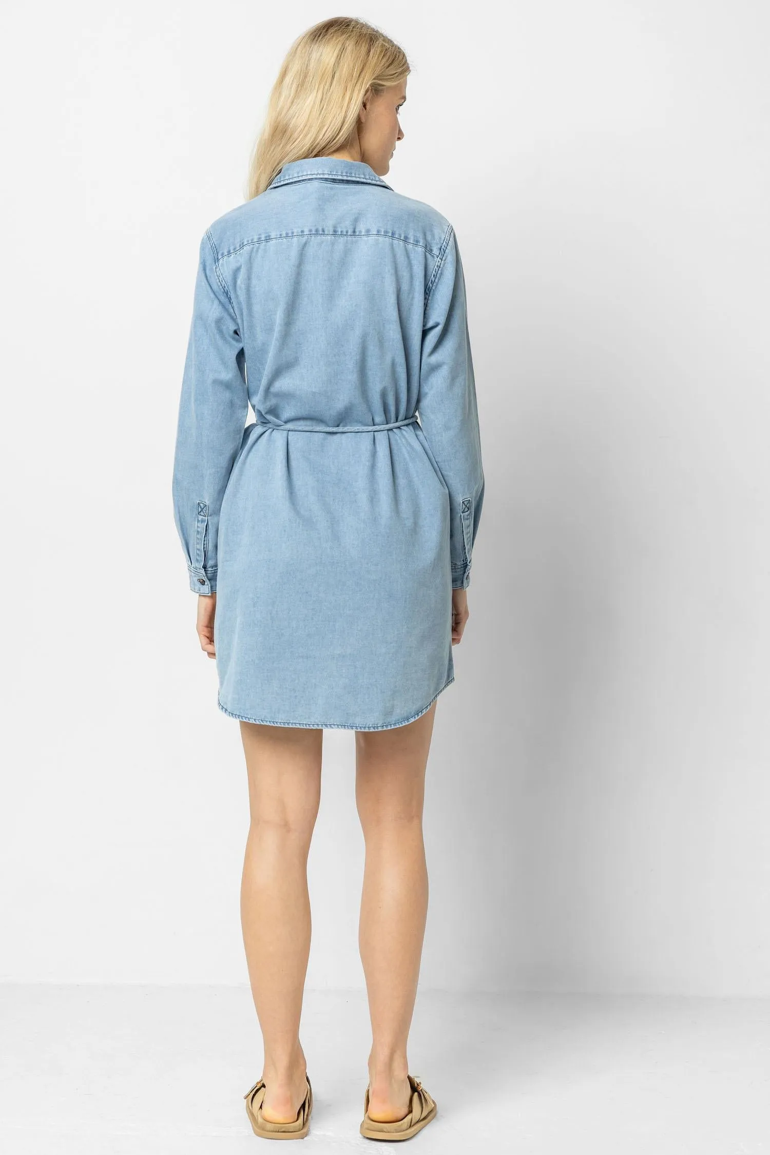 Denim Shirt Dress sold by Lilla P product image thumbnail 5