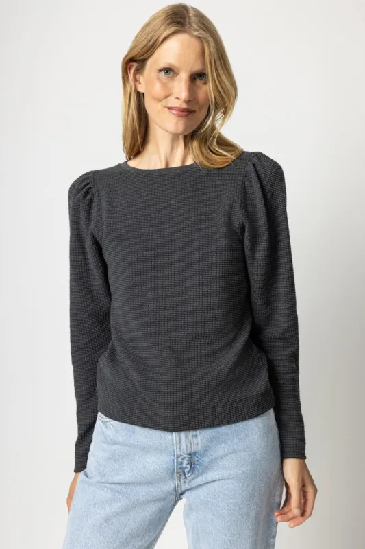 Puff Sleeve Boatneck sold by Lilla P