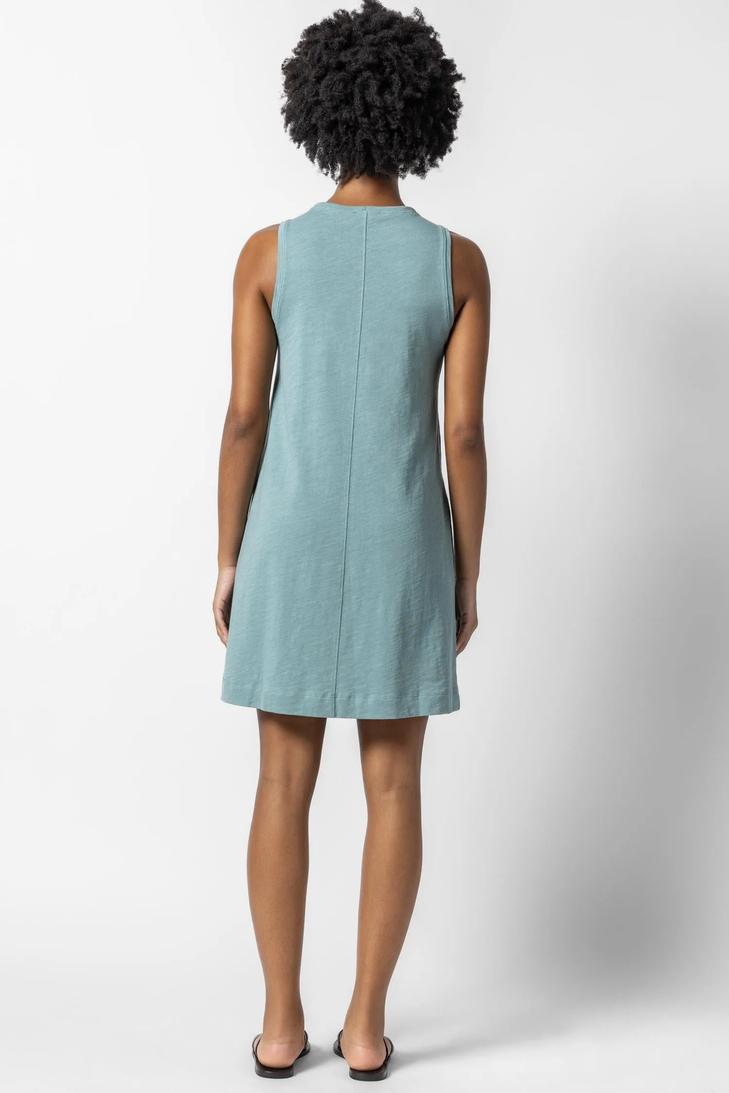 Split Neck Sleeveless Dress sold by Lilla P product image thumbnail 2
