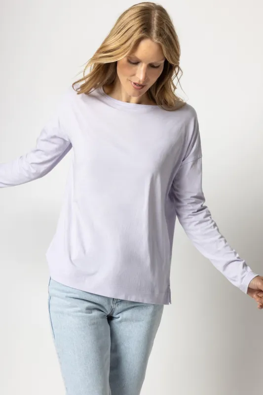 Long Sleeve Drop Shoulder Boatneck sold by Lilla P