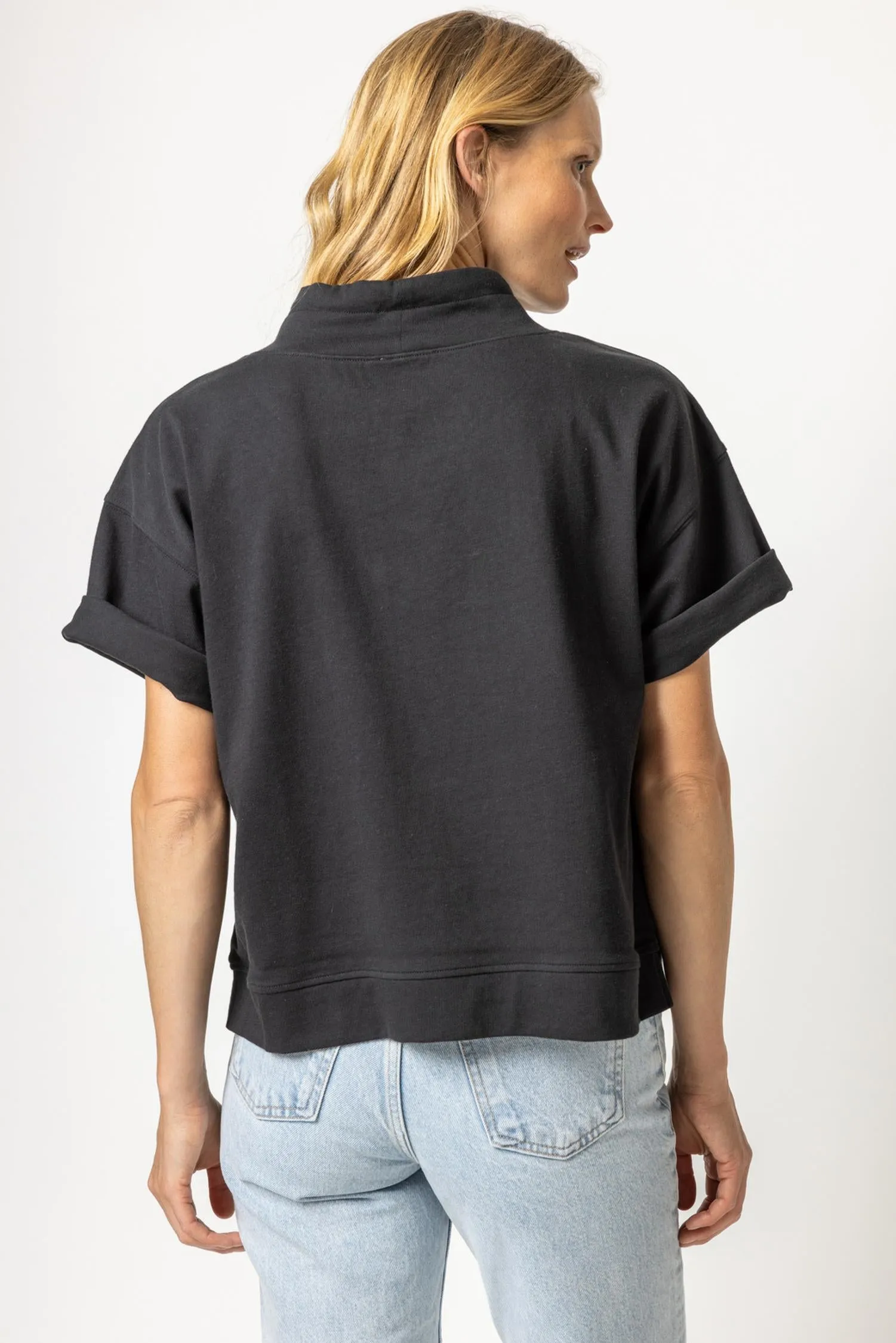 Elbow Sleeve Boxy Top sold by Lilla P product image thumbnail 2
