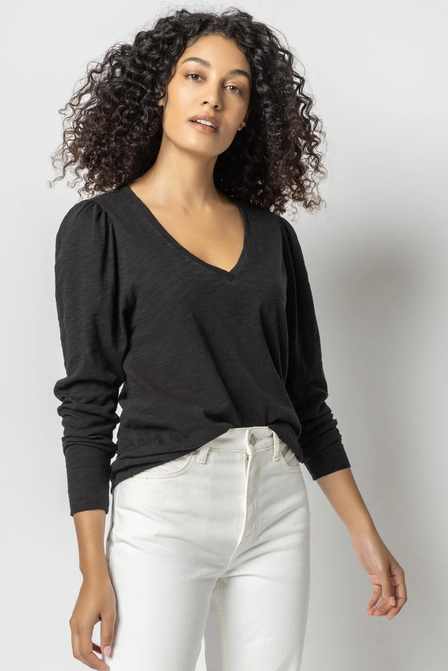 Full Sleeve V-Neck sold by Lilla P product image thumbnail 3