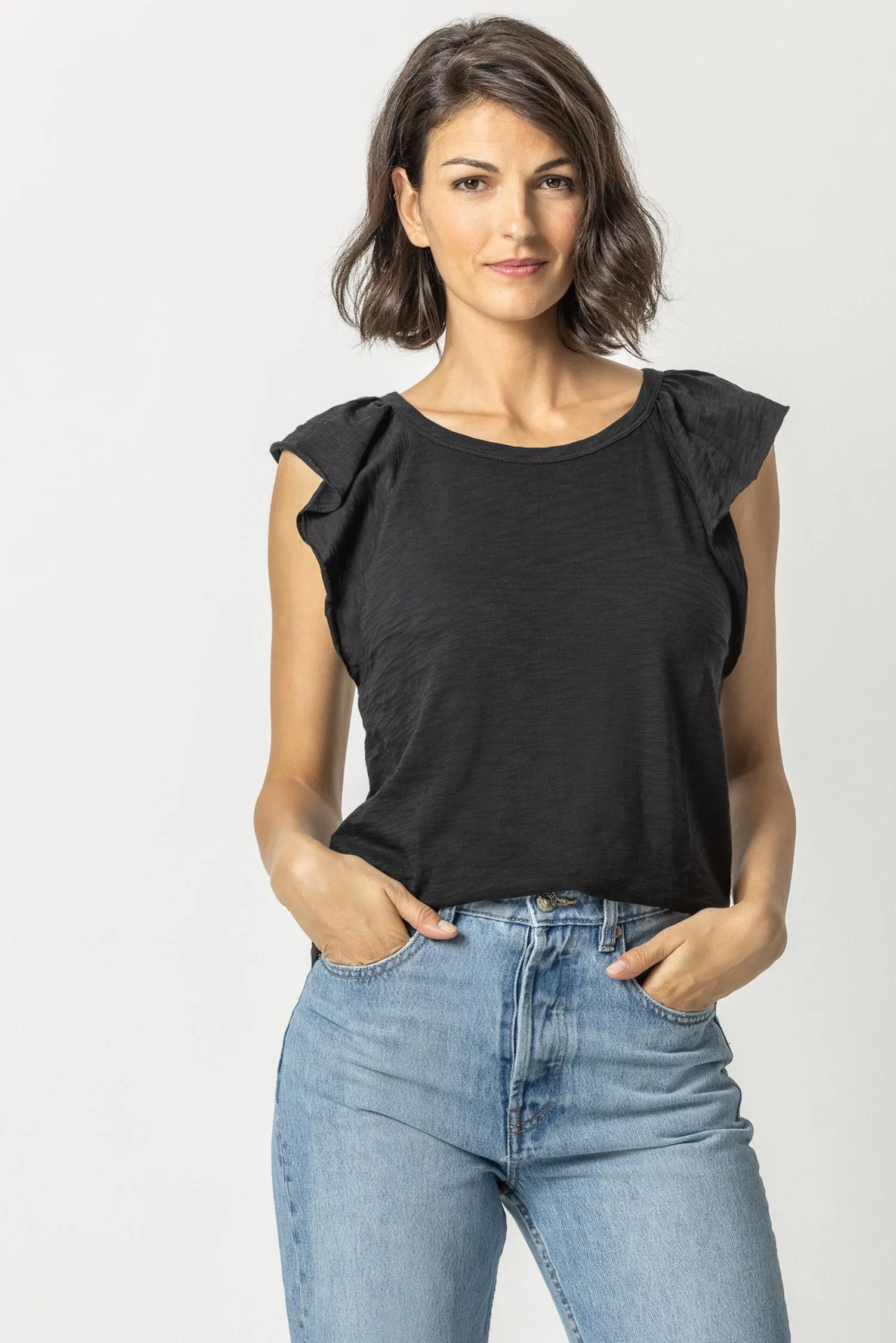 Ruffle Sleeve Raglan sold by Lilla P product image thumbnail 5