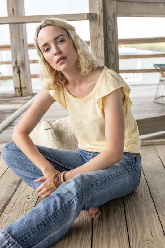 Ruffle Sleeve Raglan sold by Lilla P