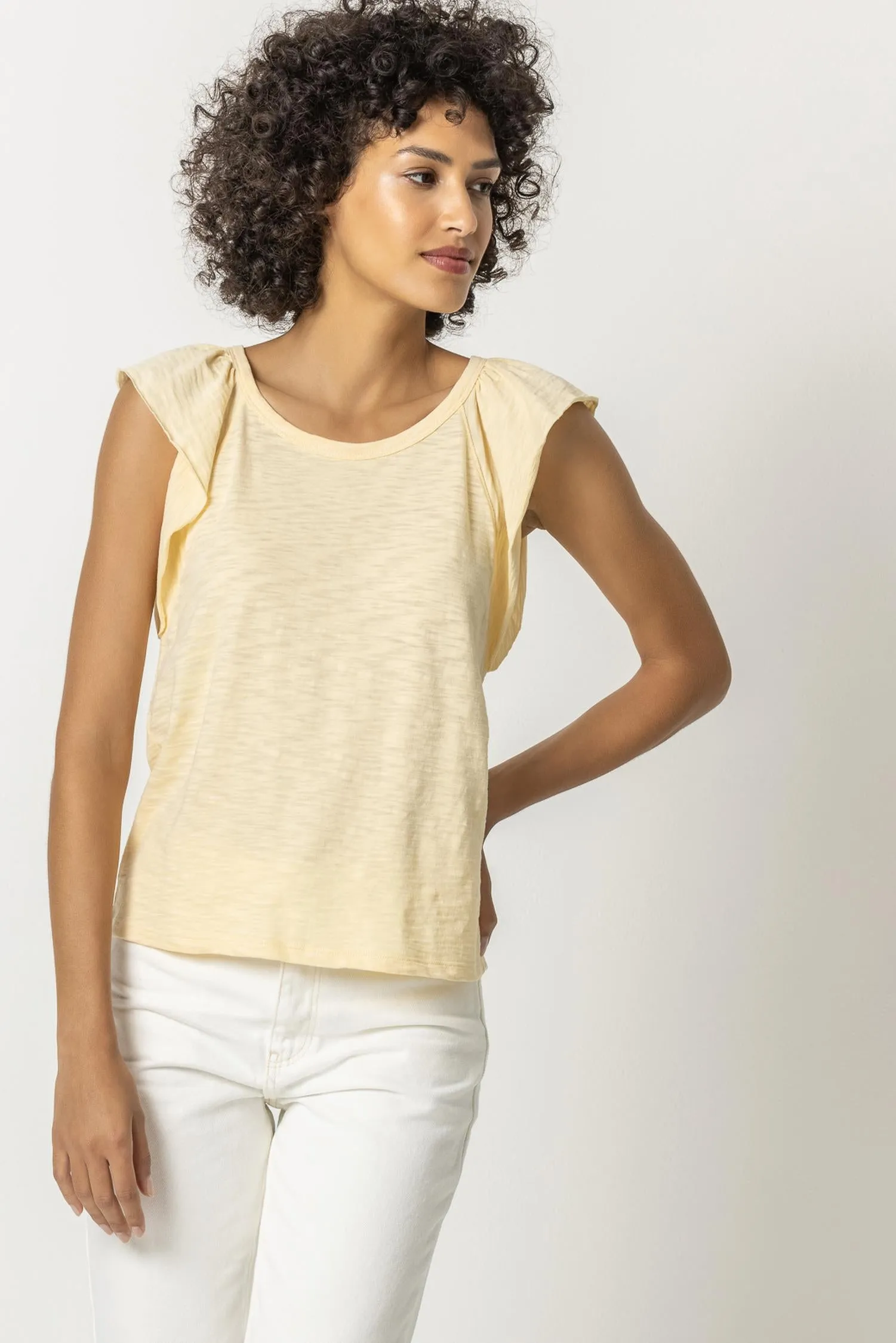 Ruffle Sleeve Raglan sold by Lilla P product image thumbnail 3