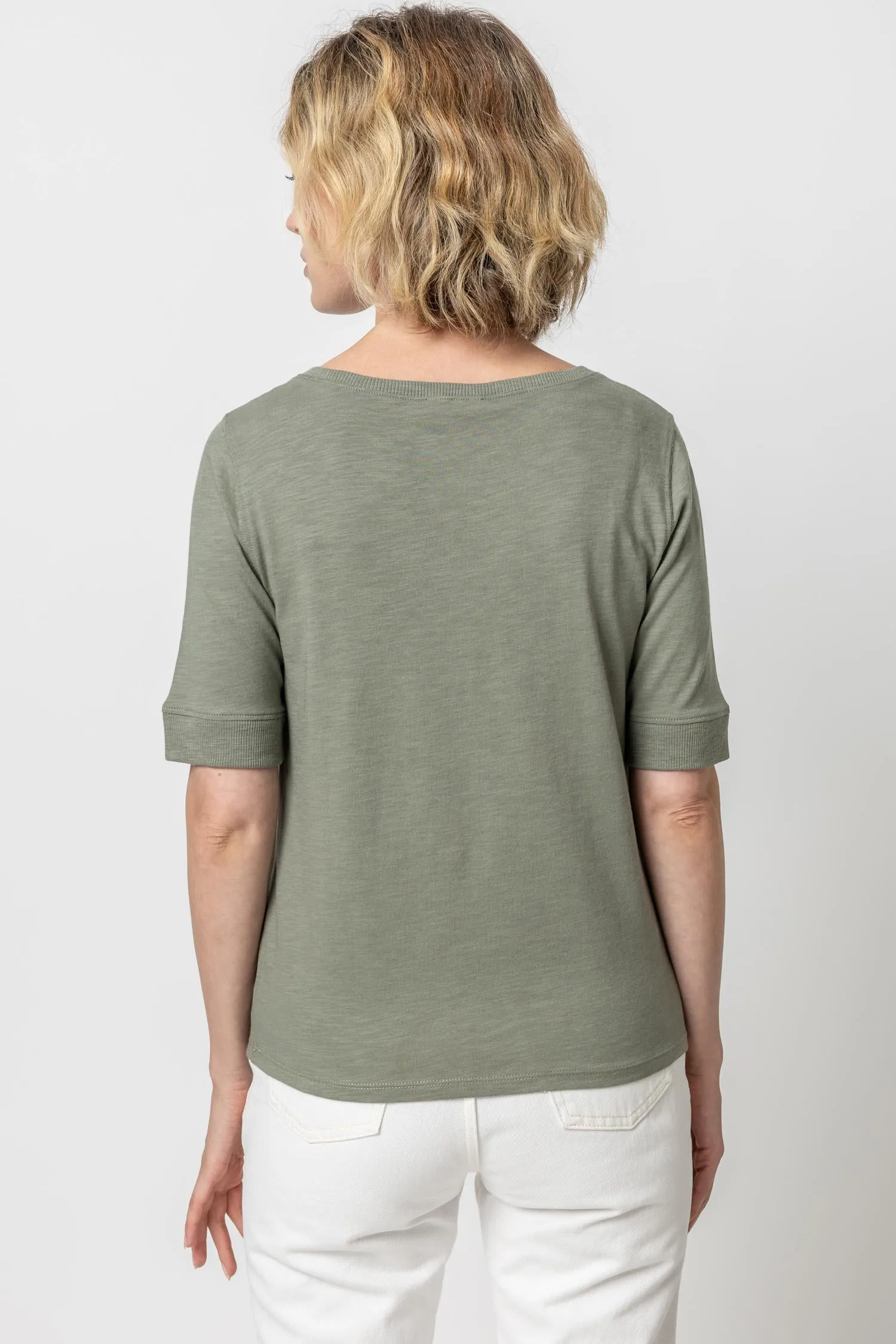 Elbow Sleeve Ballet Neck sold by Lilla P product image thumbnail 4